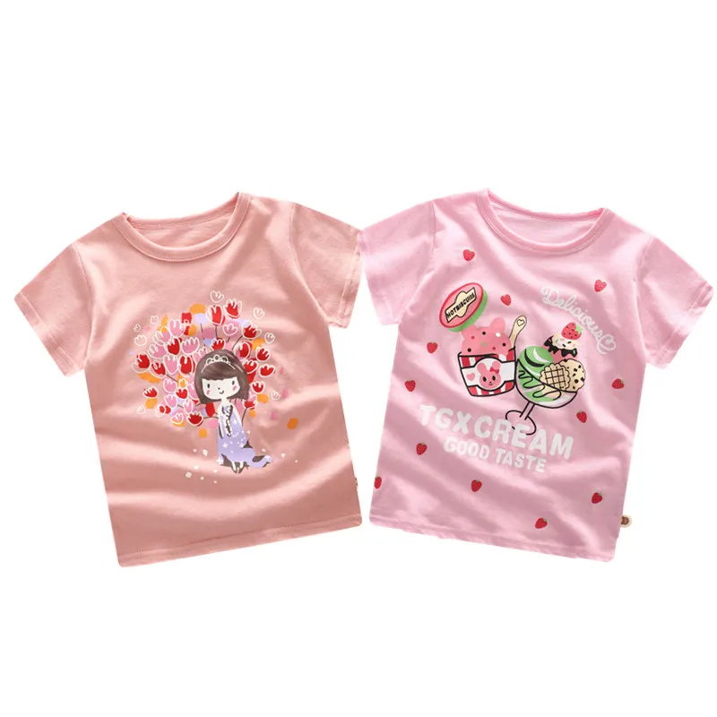 Kids Girl T Shirt Summer Baby Boy Cotton Tops Toddler Tees Clothes Children Clothing Tee Short Sleeve Casual Wear | Детская одежда и