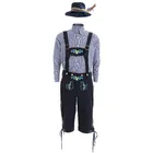Высококачественный костюм для взрослых мужчин s Lederhosen на Октоберфест немецкий праздничный пивной костюм для мужчин