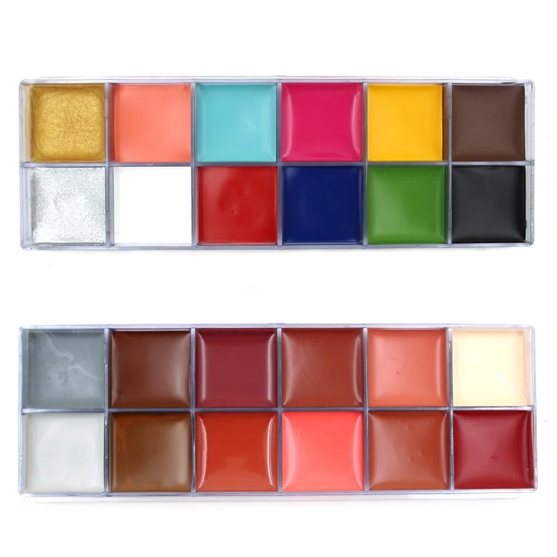 Макияж для Хэллоуина вечерние НКИ многоцветная вспышка татуировка краска лица