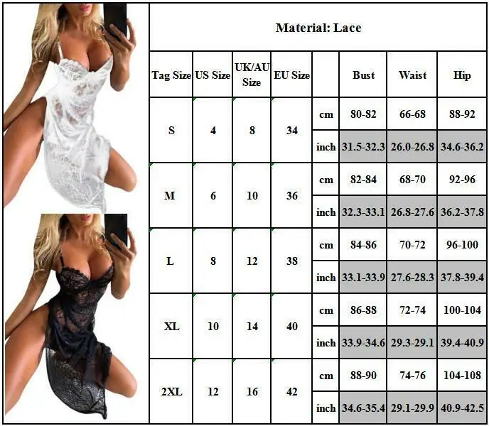 

Ladies Women Sexy One Pieces Lace Nightwear Sleepwear Erotic lingerie Causal UK