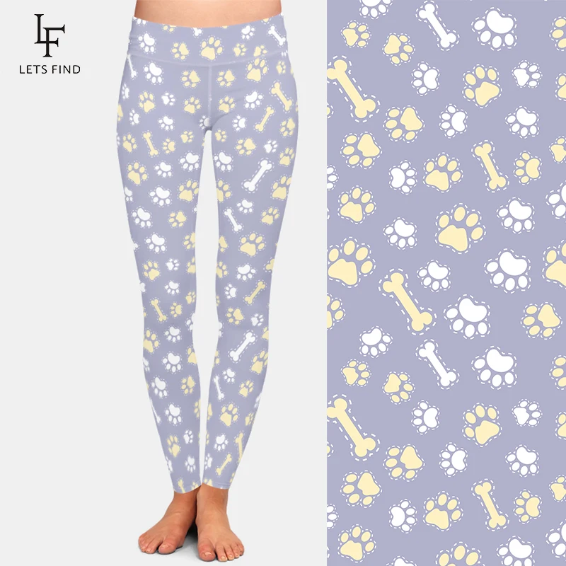Женские брюки для фитнеса LETSFIND высокого качества милые трехмерные леггинсы в