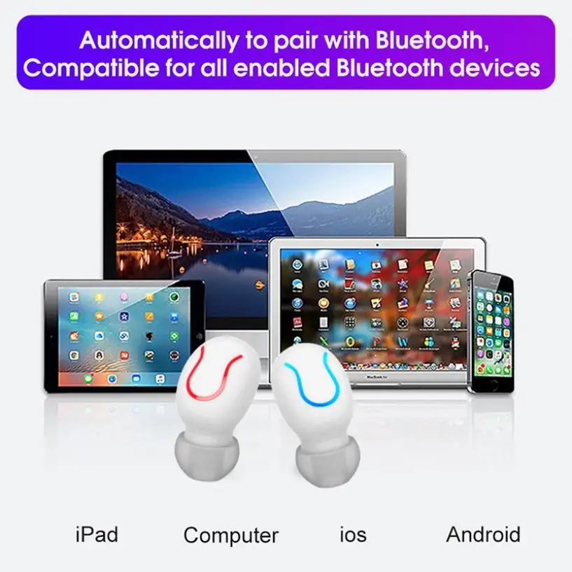 TWS беспроводные наушники Bluetooth спортивные Hifi стерео мини дропшиппинг игровая