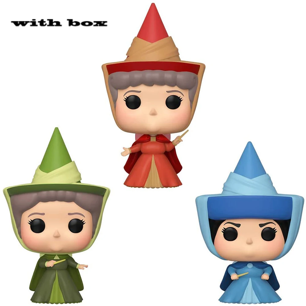 

NEW! POP FAUNA FLORA Merryweather #3 PVC Sleep Beauty (3-pack) with box Vinyl Action Model Toys for Children gift