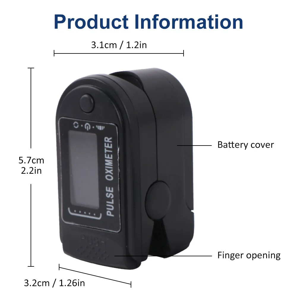 

Medical Household Digital Fingertip Pulse OximeterForehead Infrared Thermometer Finger Pulse Oximeter Blood Oxygen SPO2 Monitor