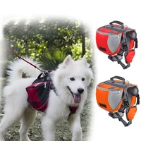 yooap pet outdoor backpack large dog reflective adjustable saddle bag harness carrier for traveling hiking camping safety