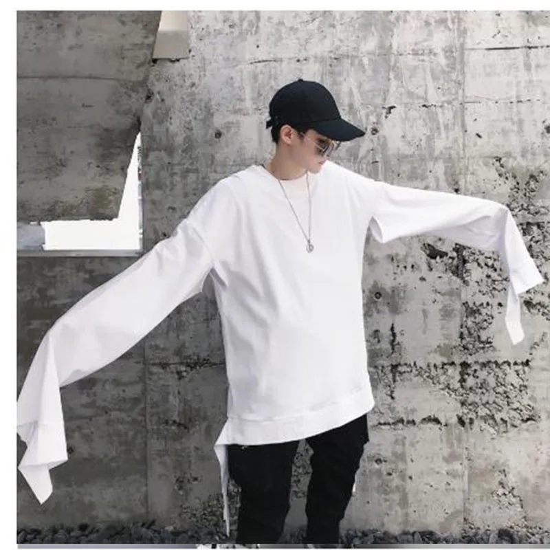 Футболка с длинным рукавом в стиле хип хоп для мужчин и женщин|Мужские футболки| |