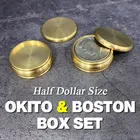 Набор Okito  Boston Box (размер половины доллара) Монета Magic Монета для фокусов проникновение исчезающего волшебника крупным планом Иллюзия трюк магизм