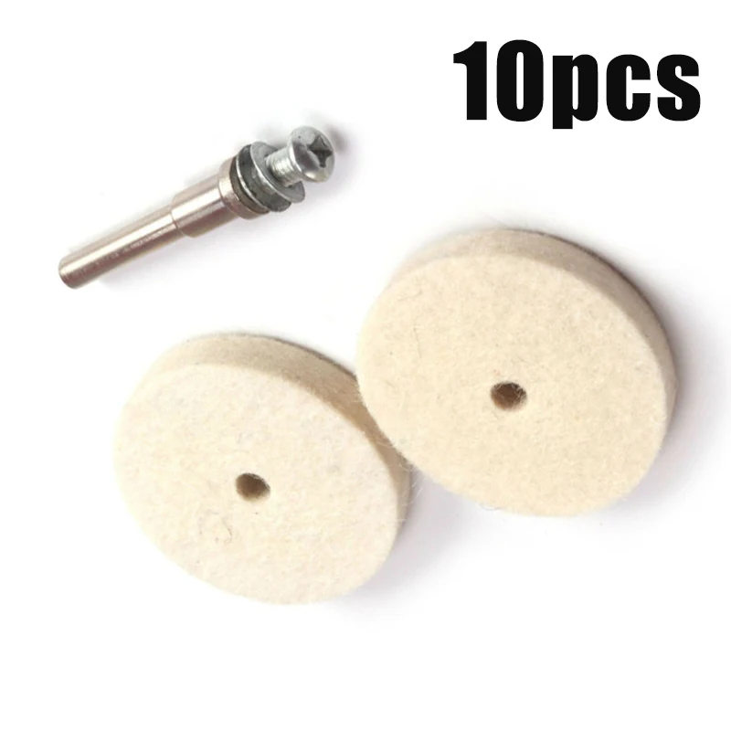 10 шт. 2 дюйма 50 мм шерстяные полировальные подушки угловой шлифовальный станок