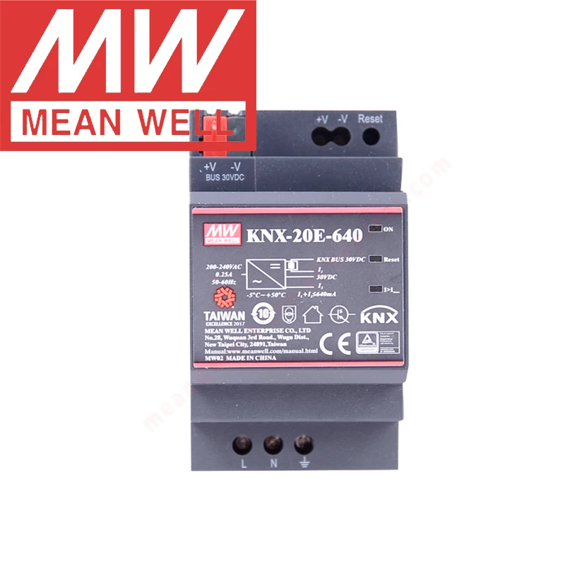 

Бренд Mean Well представляет KNX-20E-640 meanwell DIN Rail 640mA автобуса KNX Питание со встроенным модулем дроссель