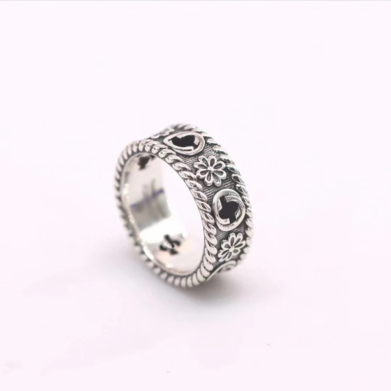Кольцо из серебра Ag925 пробы роскошное Брендовое кольцо для пар женское высокого