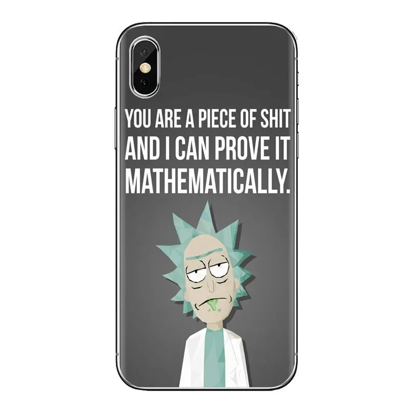 Transparent Soft Cases Covers For Huawei Mate Honor 4C 5C 5X 6X 7 7A 7C 8 9 10 8C 8X 20 Lite Pro fashion cartoon Rick and Morty |
