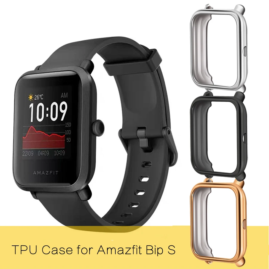 Защитный чехол из ТПУ с покрытием для Amazfit Bip S рамка Xiaomi Huami Lite 2 бампер