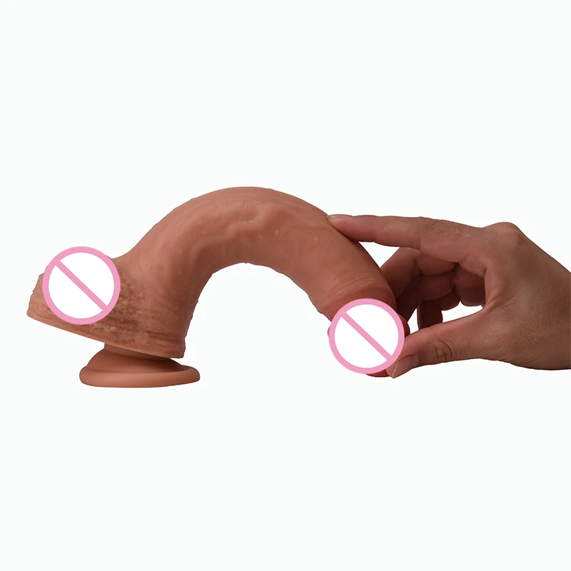 Реалистичный фаллоимитатор на ощупь кожи мягкий силиконовый огромный большой
