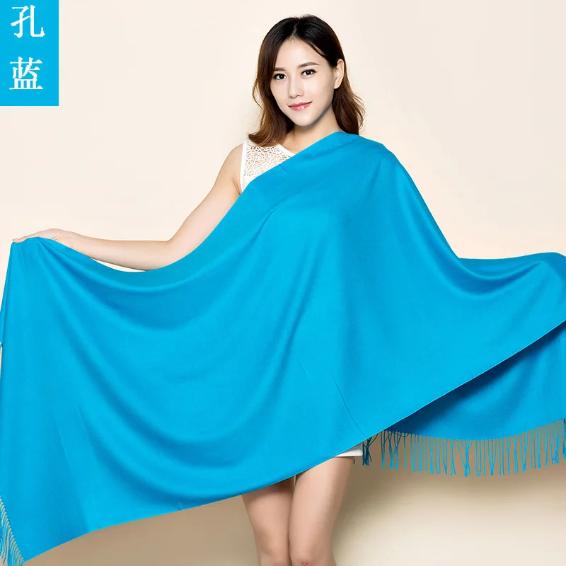 

Модный зимний однотонный шарф, женский кашемировый теплый шарф из пашмины, женские шарфы, толстые мягкие шали Bufanda