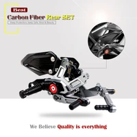 carbon fiber cnc aluminum adjustable motorcycle foot pegs rest rearset rear set footrest for bmw s1000 rr s1000rr 2015 2018