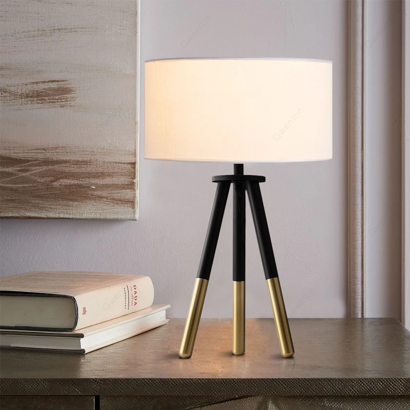 Современные настольные лампы со штативом для гостиной спальни лампа в