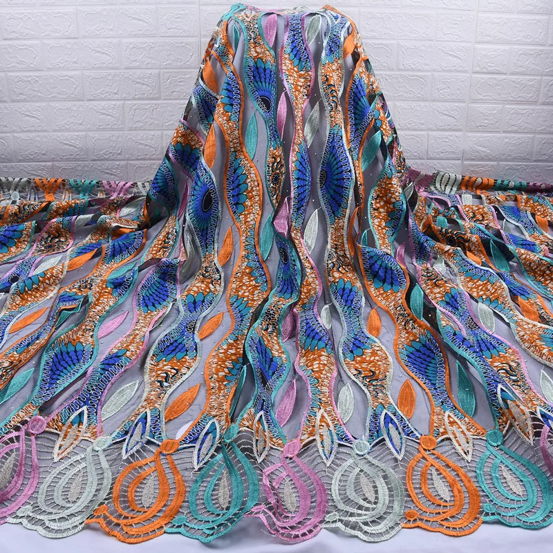 Kalume Новое поступление африканский гипюр шнур восковая кружевная ткань