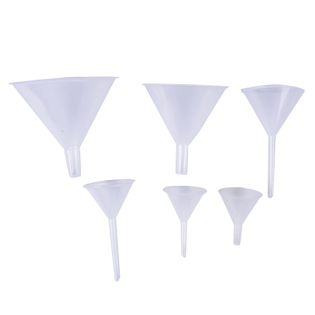 

1/2" 75ml Mouth Dia Laboratory transfer perfume Mini and clear White Plastic Filter Funnel