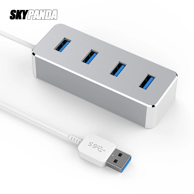 4 портовый концентратор USB 3 0 из алюминиевого сплава 5 Гбит/с Супер Скоростной usb