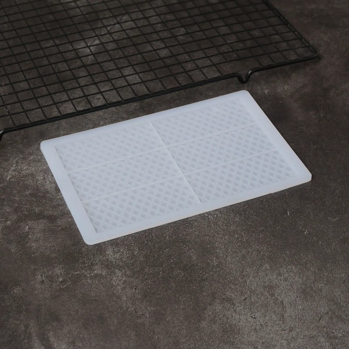 Силиконовая форма для шоколада в форме рыбьей чешуи полосатая декоративный лист