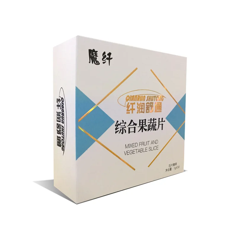 

Magic Fiber Runshutong Comprehensive Fruit and Vegetable Tablets Factory Wholesale Lotus Leaf Ketsumeishi Tablets Packaging 24
