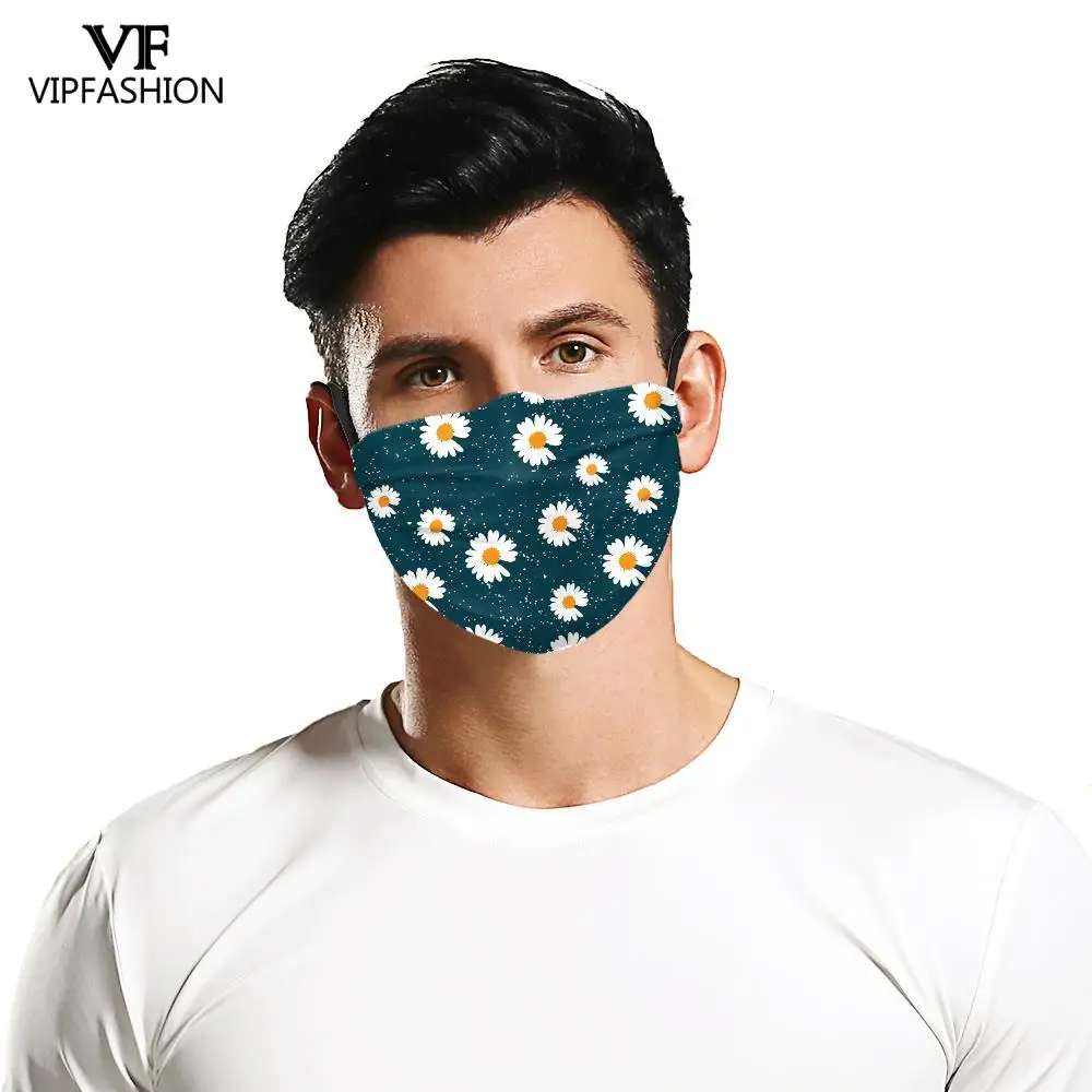 Модная маска для лица с рисунком хризантемы многоразовая рта противопыльная