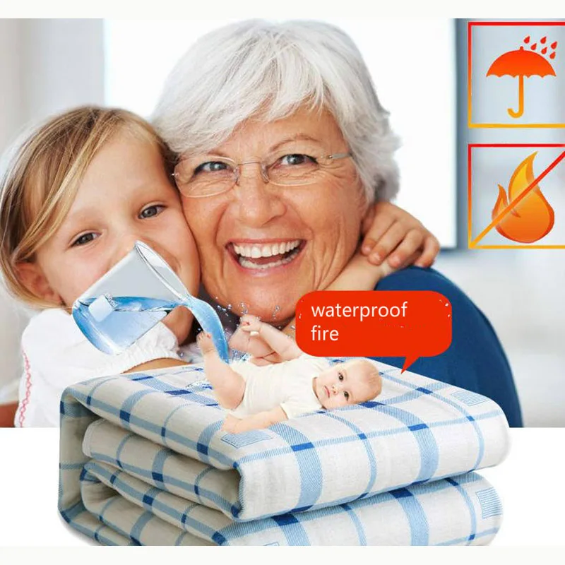 220V Электрический Одеяло более плотный обогреватель двойной грелка для тела с