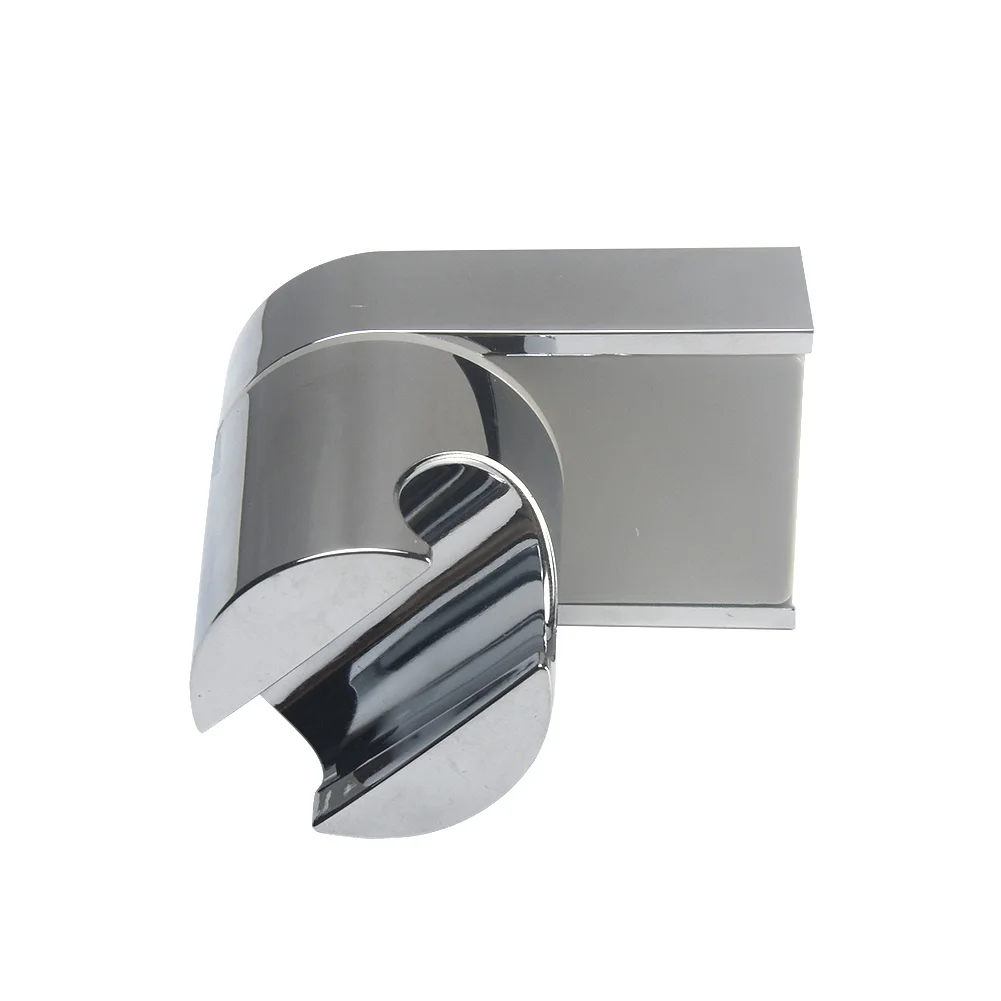 

Bathroom Polished Chrome Hanger Wall Mount Adjustable Slider Handheld Bracket Modern Rack ABS Shower Head Holder