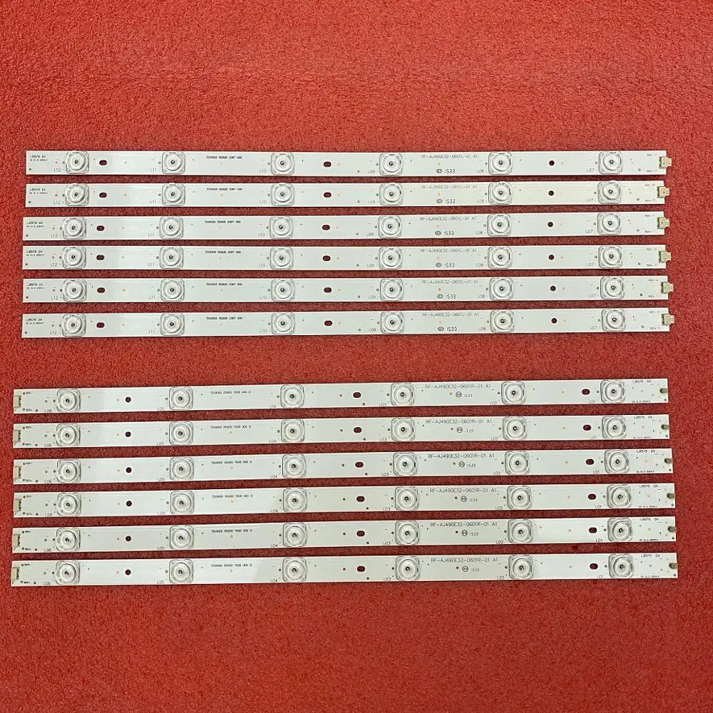 Светодиодная лента для подсветки (12) Sharp RF-AJ490E32-0601L-01 0601R A1 LC-49CFE6031K LC-49CFF5001K LC-49CFE6032E 49CFE5002E 49CFE6032K
