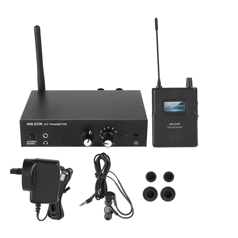 Для ANLEON S2 UHF стерео беспроводной монитор системы в уши 670-680 МГц 100-240 В - Цвет: AU Plug