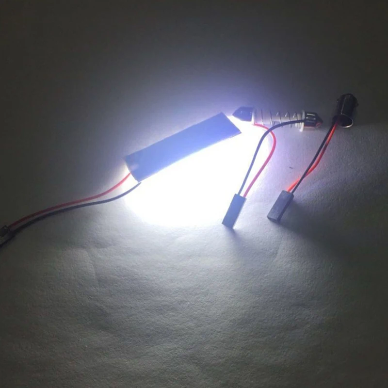 

T10 W5W C10W COB Led Lights 12V Resistance LED Panel Car Auto Interior White Dome Light Bulb Lamp Signal Lamp Car Accessories