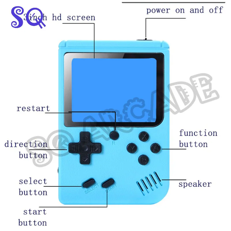 

Hot Retro FC 500 in 1 Video Game Console Retro Portable Mini Handheld Pocket Game Console 8-Bit 3.0 Inch Mini Handheld Player