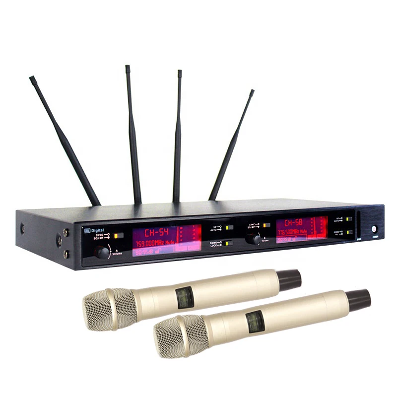 Sinbosen UHF двойная Беспроводная микрофонная система для выступлений цифровой УВЧ