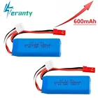 Аккумулятор Lipo для WLtoys K969, K979, K989, K999, P929, P939, 2s, 7,4 В, 600 В, 7,4 мАч, 2 шт.лот