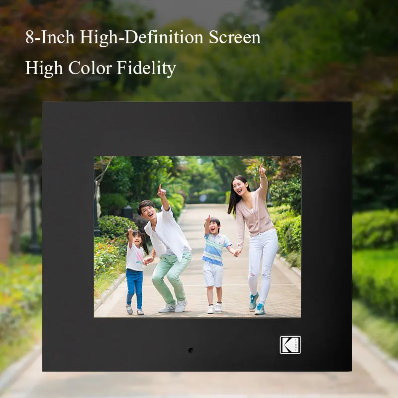 Цифровой фотоальбом KODAK 8 дюймов с высоким разрешением MP3 MP4 Movie Player будильник