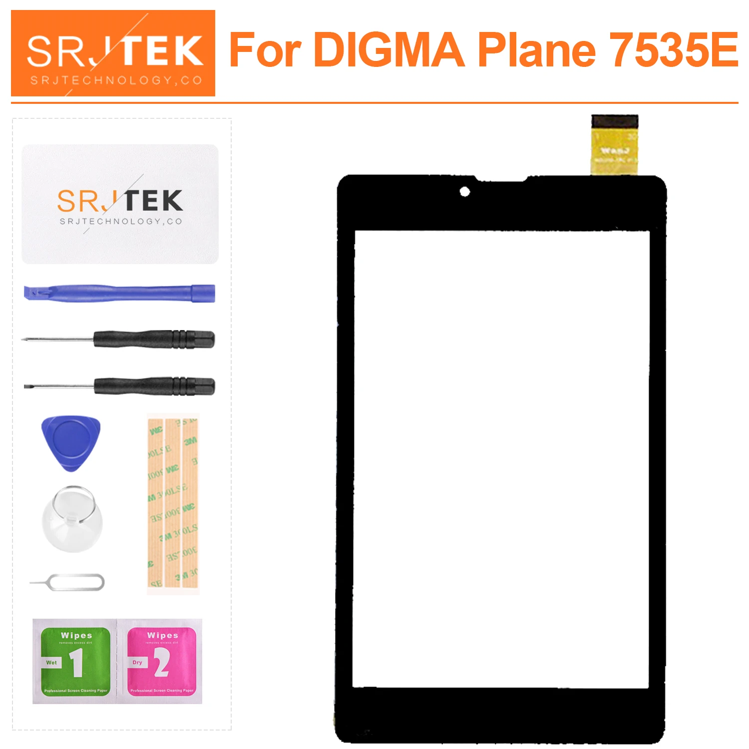 

For DIGMA Plane 7535E 3G PS7147MG Tablet PC External Capacitive Touch Screen Digitizer Assembly Replacement Outer Sensor Panel