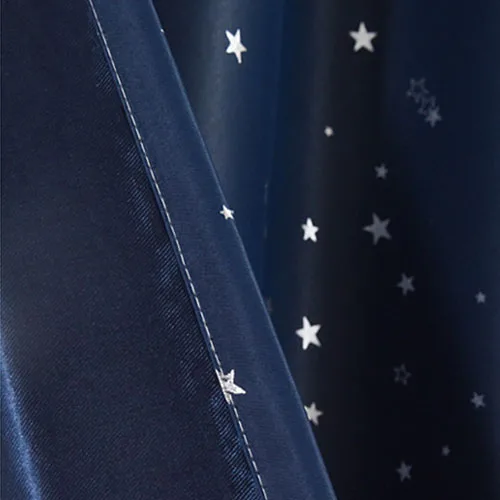 black Star Pattern Thermal Door Curtains Blackout Cloth Curtain Grommet Top 5 Colors for Bathroom Kitchen Bedroom Door Balcony DW1233 - Цвет: black