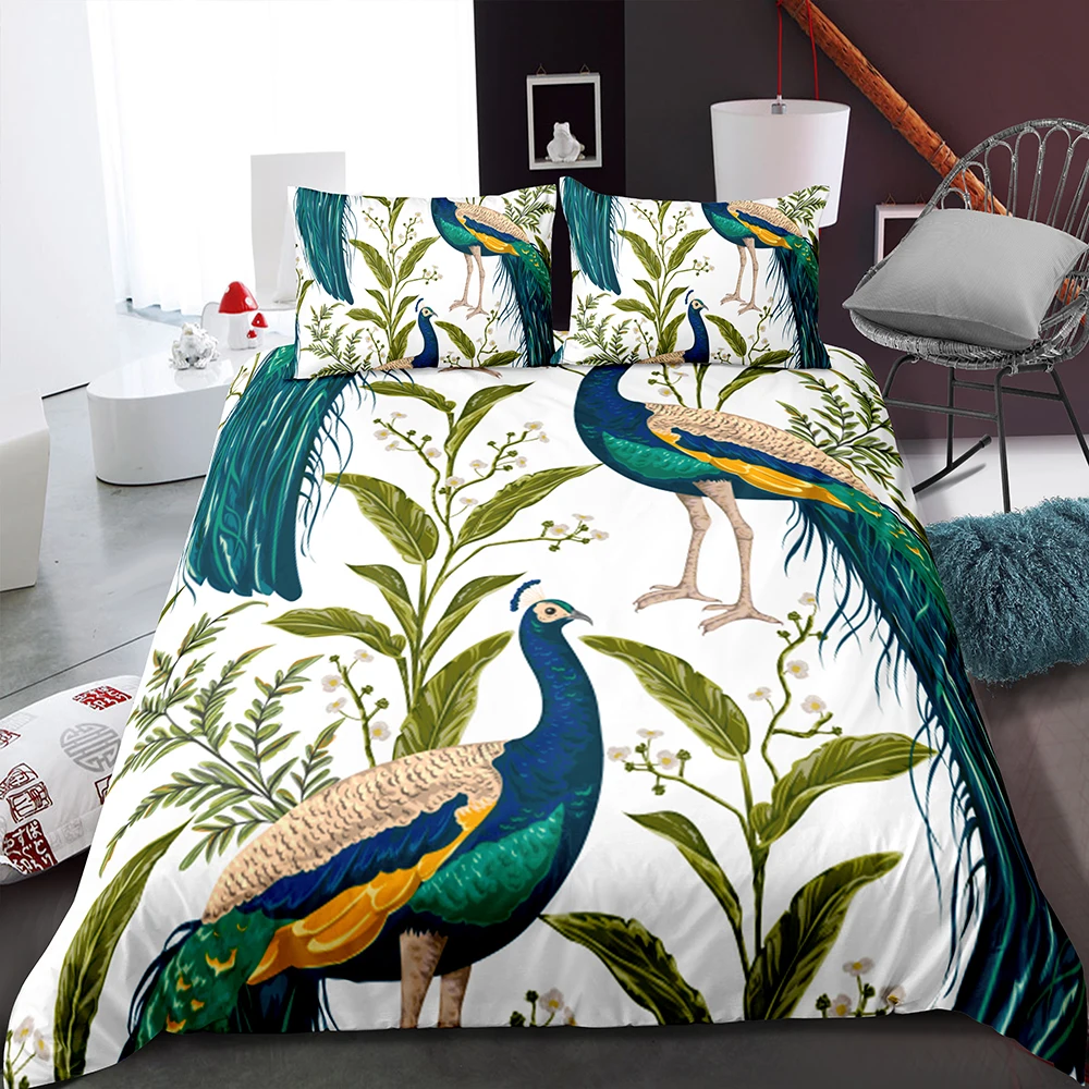 Сине Фиолетовое стеганое одеяло с принтом полноразмерное двойное постельное