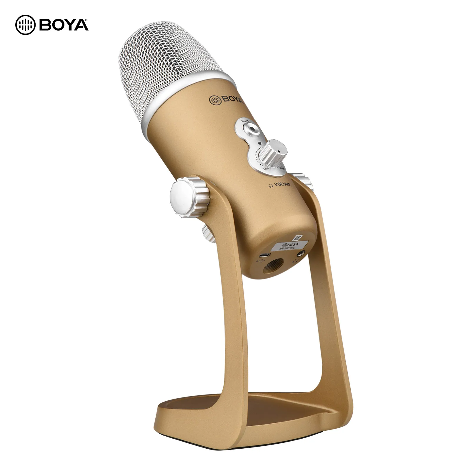 

Микрофон BOYA BY-PM700, USB, настольный металлический компьютер, конденсаторный микрофон с подставкой для ПК, ноутбука, записи голоса, для Windows, Mac