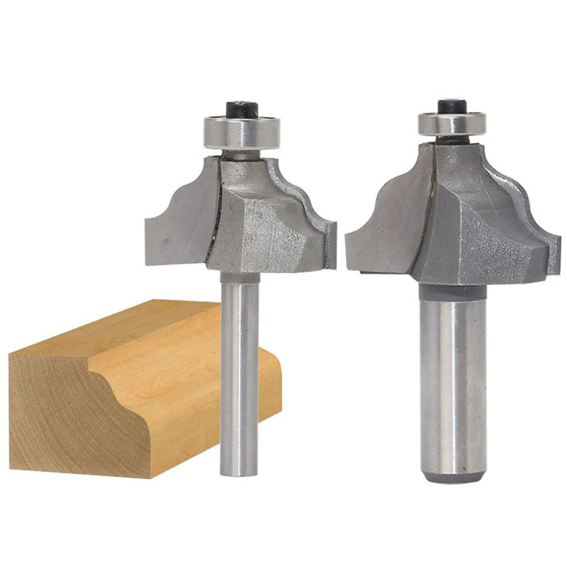 

1PC 1/4" 6.35MM 1/2" 12.7MM Shank Milling Cutter Wood Carving Wavy Edge Molding Router Bit C3 Carbide Tipped Wood Cutting Tools