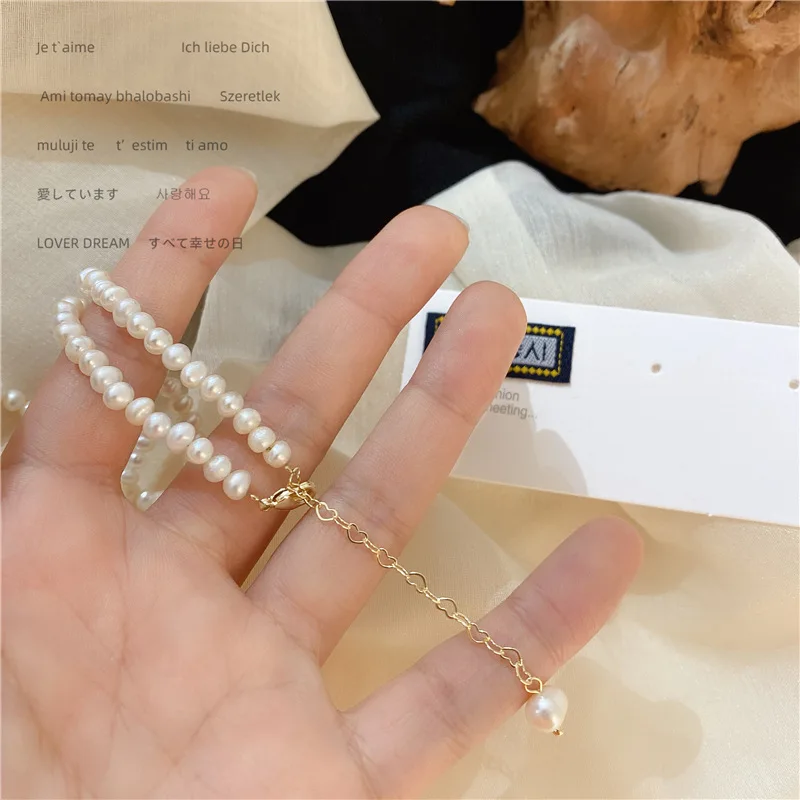 

Minar Elegant Natural Freshwater Pearl Necklace for Women Irregular Baroque Pearls Flower Chokers Necklaces Wedding Jewellery