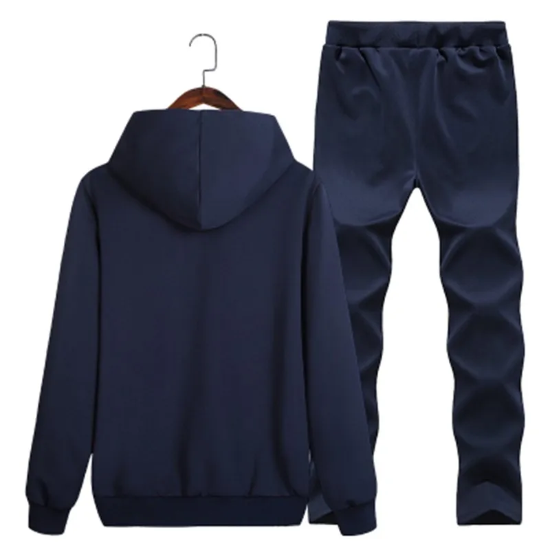 

2020 autumn new men's Hoodie + trousers 2-piece leisure sports men's suit fashion printed letter men's suit brand warm men's top
