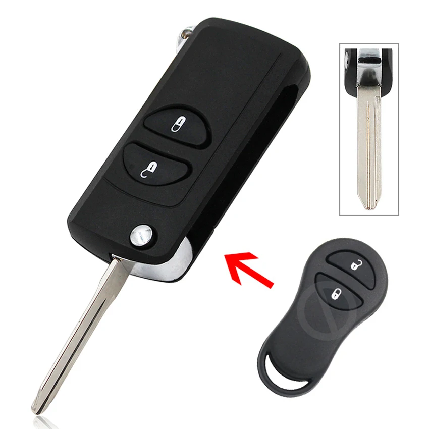 Чехол для автомобильного ключа пульта 2/3/4 кнопки Chrysler Sebring 300 м|car key shell case|buttons