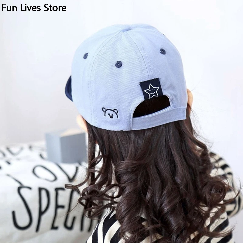 Children Canvas Visors Caps UV Protection Washable Visor Cap Kids Sunshade Beach Hats Girls Outdoor Summer Casual Wide Brim Hat |