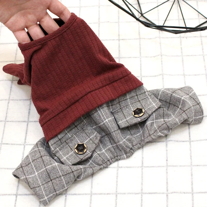 Модная одежда для собак весенне-летние вязаные толстовки йоркширских терьеров