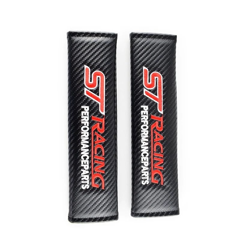 4 шт. чехол для ремня безопасности из углеродного волокна ST Racing Ford Volkswagen Audi Toyota