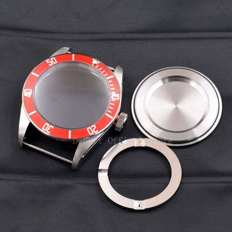 Watch Parts mens Watches Case dial 41mm Brass Coated 316L S Steel Fit ETA 2836/2824 Miyota8215 821A movement for mens mechanica