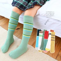girls school uniform knee high sock cable knit childrens long sock fashion kniekousen kinderen solid color kids sock