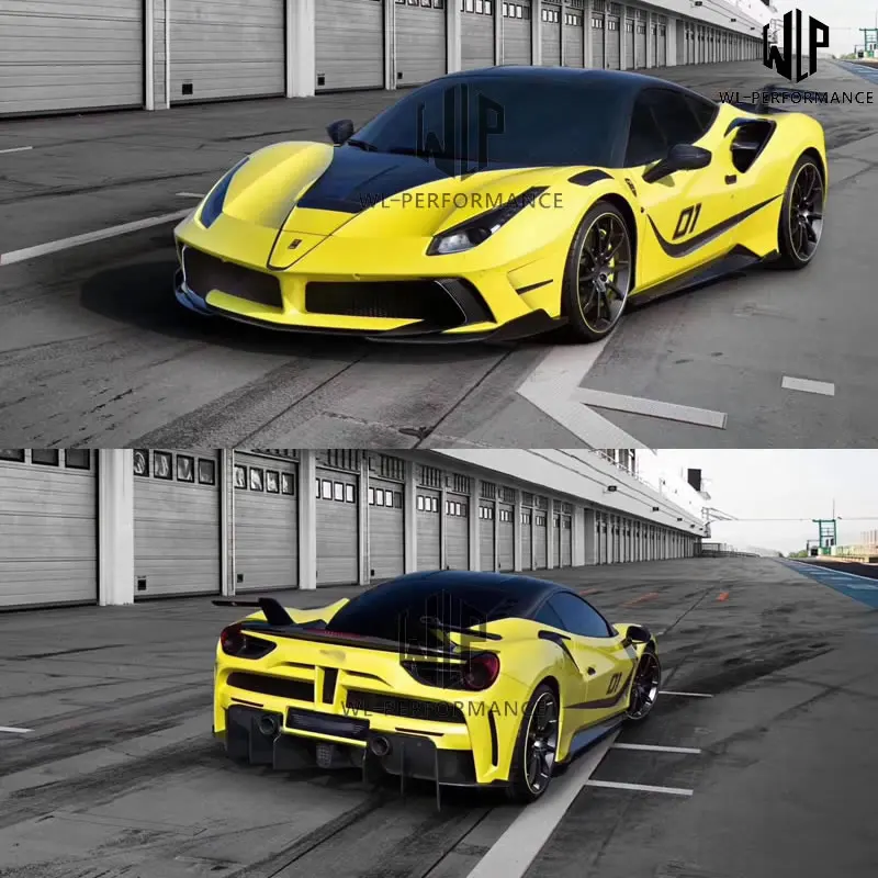 488 Гбт Комплект кузова автомобиля из углеродного волокна передний и задний