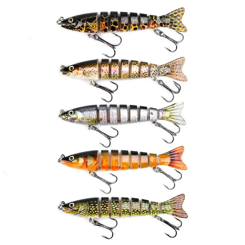 1 шт. рыболовный воблер 8 см сегментов | Спорт и развлечения